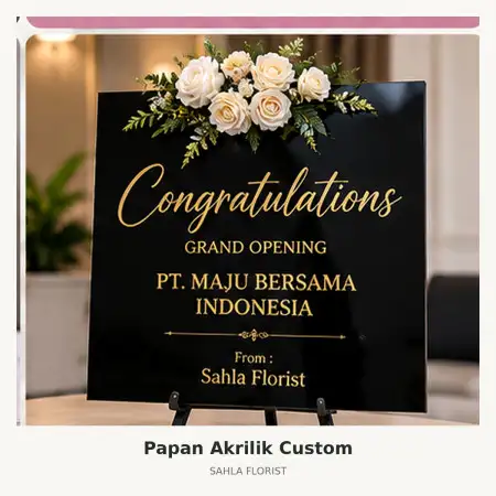 Papan Bunga Akrilik Nunukan